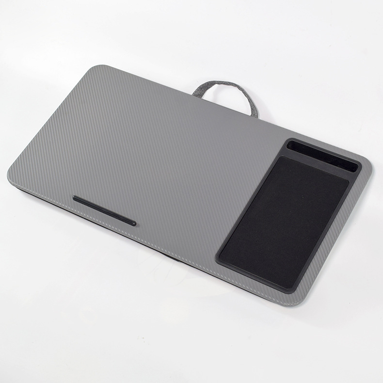 Hot Sale Portable Wooden PVC 17 Inch Universal Lap Desk Tray with Phone Holder